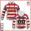 NRL St. George Illawarra Dragons Custom Name Number 2021 Heritage Jersey Pullover Hoodie