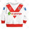 NRL St. George Illawarra Dragons Custom Name Number 2021 Home Jersey Kids Sweatshirt