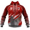 NRL St. George Illawarra Dragons Custom Name Number Fishing T59 Zip Up Hoodie