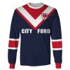 NRL Sydney Roosters Custom Name Number 1976 Vintage Retro Jersey Sweatshirt