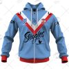 NRL Sydney Roosters Custom Name Number 2021 “Wartime” ANZAC Jersey Zip Up Hoodie