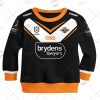 NRL Wests Tigers Custom Name Number 2021 Home Jersey Kids Sweatshirt