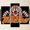 NRL Wests Tigers Vintage Black Logo 5 Panel Canvas