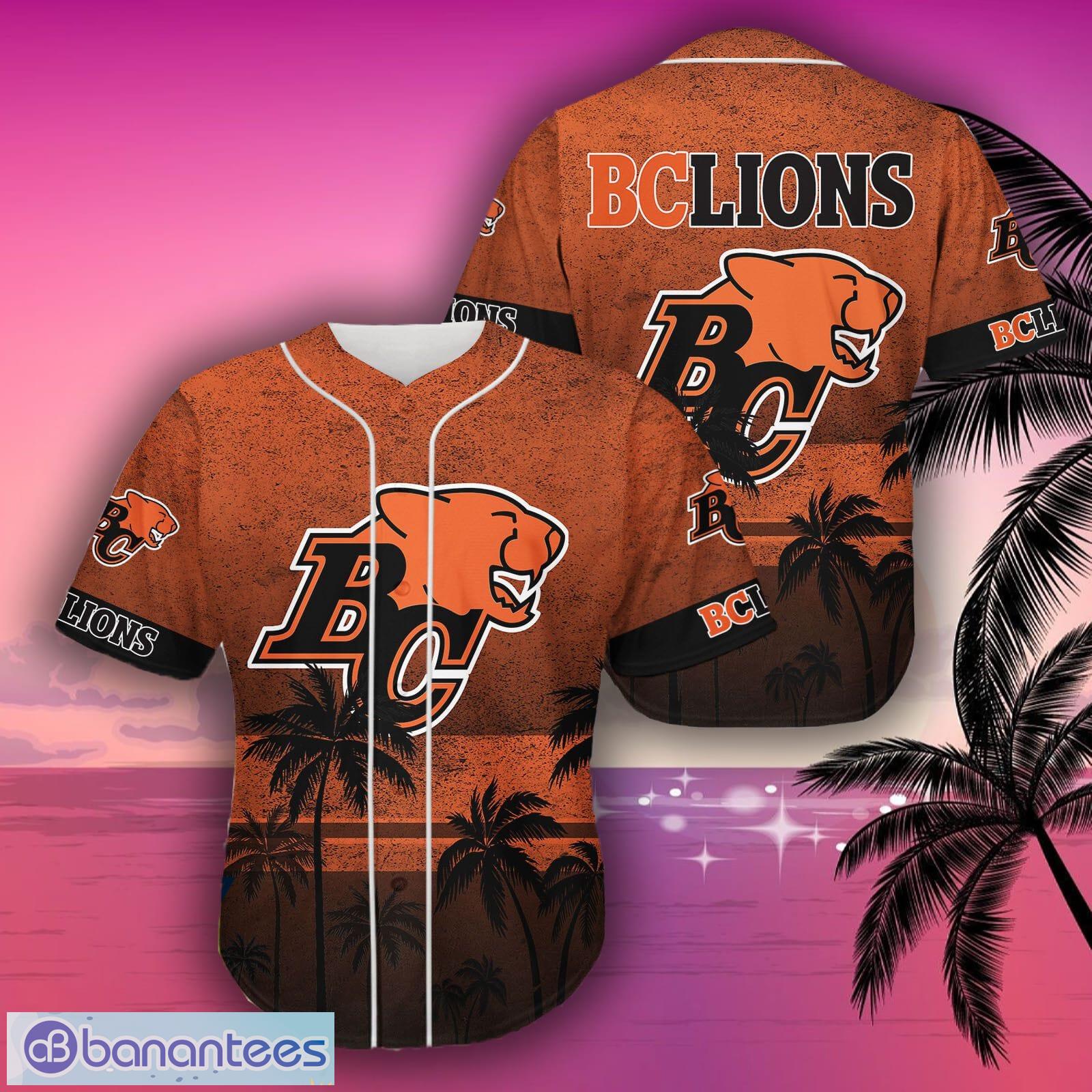 CFL BC Lions Coconut Tree Baseball Jersey