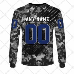 Alternative view of CFL BC Lions Custom Name Number Camo Armed Forces Sweatshirt