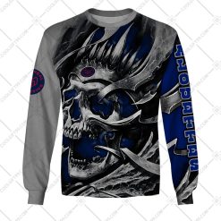 CFL Montreal Alouettes Custom Name Number Metal Skull Sweatshirt