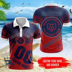 CFL Montreal Alouettes Custom Name Number Style Polo Shirt