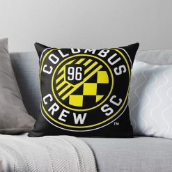 MLS Columbus Crew SC Black Square Pillow Case
