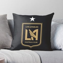 MLS Los Angeles FC Black Square Pillow Case