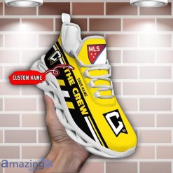 Alternative view of MLS Columbus Crew SC Custom Name Black Yellow Max Soul Shoes