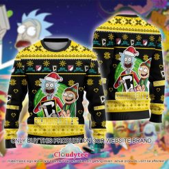 MLS Columbus Crew SC Rick And Morty Ugly Christmas Sweater