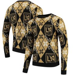 MLS Los Angeles FC Black Candy Cane Sweater