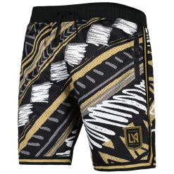 Alternative view of MLS Los Angeles FC Black Tribal Men Beach Shorts