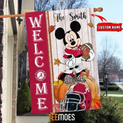 NCAA Alabama Crimson Tide Custom Name Mickey House Flag