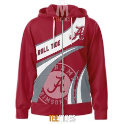 Alternative view of NCAA Alabama Crimson Tide Roll Tide Zip Up Hoodie