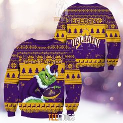 NCAA Albany Great Danes The Old Grinch Ugly Christmas Sweater