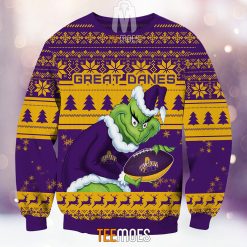 Alternative view of NCAA Albany Great Danes The Old Grinch Ugly Christmas Sweater