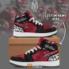 NCAA Arkansas Razorbacks Custom Name Air Jordan 1 High Sneakers
