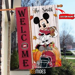 NCAA Arkansas Razorbacks Custom Name Mickey House Flag