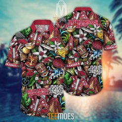 NCAA Arkansas Razorbacks Flower Pattern Hawaiian Shirt