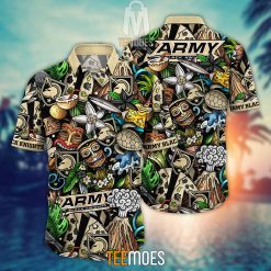 NCAA Army Black Knights Flower Pattern Hawaiian Shirt