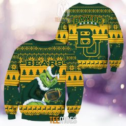 NCAA Baylor Bears The Old Grinch Ugly Christmas Sweater