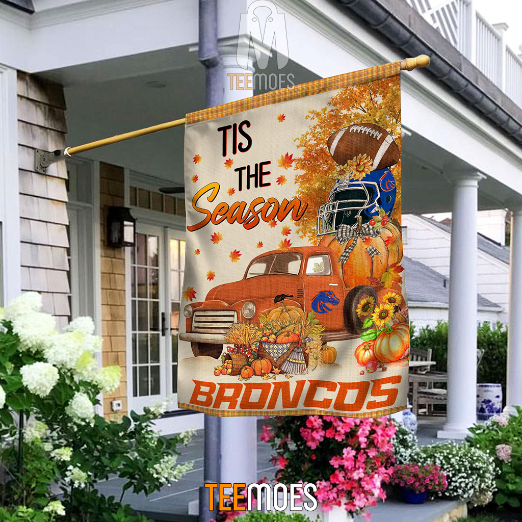 NCAA Boise State Broncos Fall Tis The Season House Flag