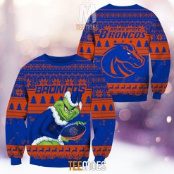 NCAA Boise State Broncos The Old Grinch Ugly Christmas Sweater