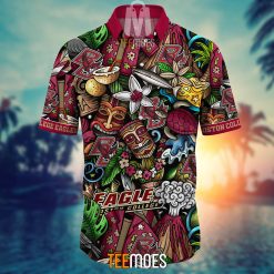 Alternative view of NCAA Boston College Eagles Flower Pattern Hawaiian Shirt