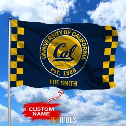 NCAA California Golden Bears Custom Name Garden House Flag