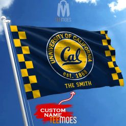 Alternative view of NCAA California Golden Bears Custom Name Garden House Flag