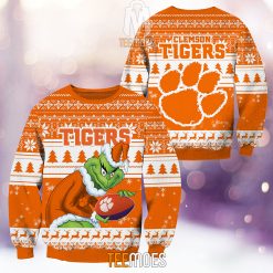 NCAA Clemson Tigers The Old Grinch Ugly Christmas Sweater