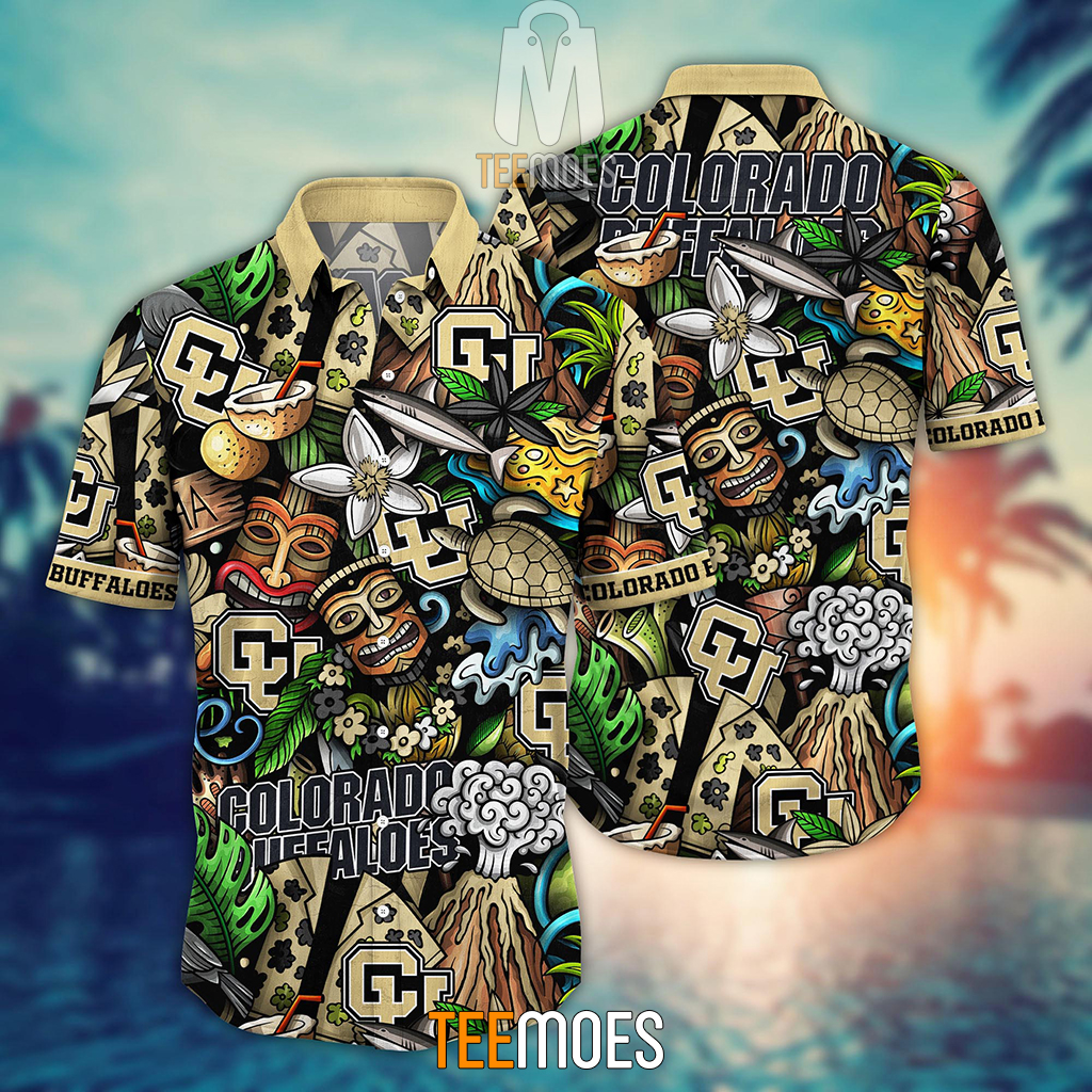 NCAA Colorado Buffaloes Flower Pattern Hawaiian Shirt