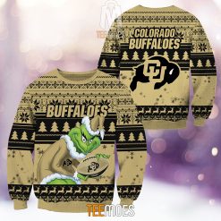 NCAA Colorado Buffaloes The Old Grinch Ugly Christmas Sweater