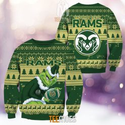 NCAA Colorado State Rams The Old Grinch Ugly Christmas Sweater