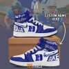 NCAA Duke Blue Devils Custom Name Air Jordan 1 High Sneakers