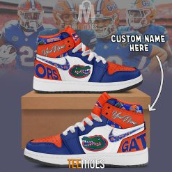 NCAA Florida Gators Custom Name Air Jordan 1 High Sneakers