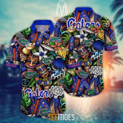 NCAA Florida Gators Flower Pattern Hawaiian Shirt