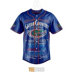 Alternative view of NCAA Florida Gators The Swamp Blue Baseball Jersey