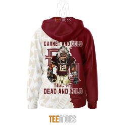 NCAA Florida State Seminoles Custom Name Garnet And Gold Pullover Hoodie