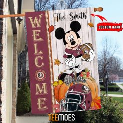 NCAA Florida State Seminoles Custom Name Mickey House Flag