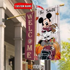 Alternative view of NCAA Florida State Seminoles Custom Name Mickey House Flag