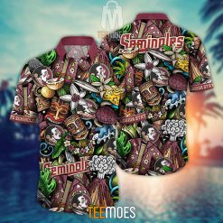 NCAA Florida State Seminoles Flower Pattern Hawaiian Shirt
