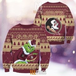 NCAA Florida State Seminoles The Old Grinch Ugly Christmas Sweater