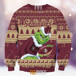 Alternative view of NCAA Florida State Seminoles The Old Grinch Ugly Christmas Sweater