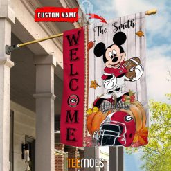 Alternative view of NCAA Georgia Bulldogs Custom Name Mickey House Flag