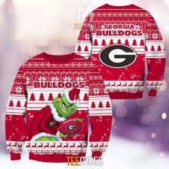 NCAA Georgia Bulldogs The Old Grinch Ugly Christmas Sweater