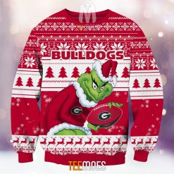 Alternative view of NCAA Georgia Bulldogs The Old Grinch Ugly Christmas Sweater
