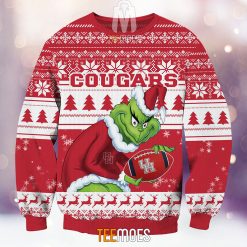 Alternative view of NCAA Houston Cougars The Old Grinch Ugly Christmas Sweater