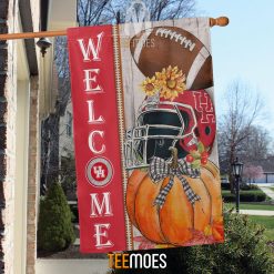 Alternative view of NCAA Houston Cougars Welcome Garden House Flag